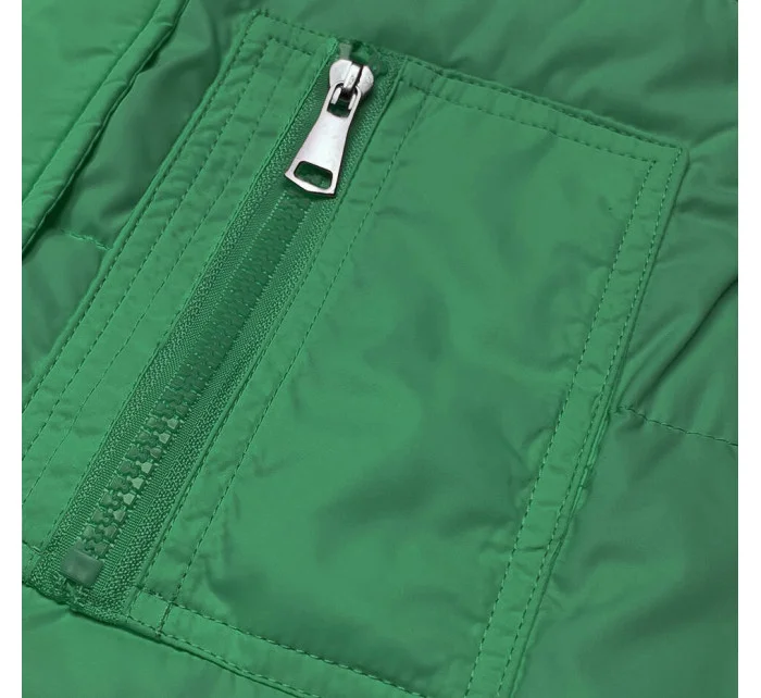 Dámska obojstranná vesta zelená (2383)