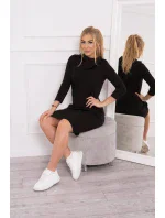 Šaty s kapucňou a vreckami čierne Šaty s kapucňou a vreckami čierne