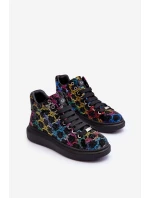 Buty Sportowe Na Platformie Dżety GOE MM2N4009 Czarne