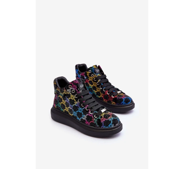 Buty Sportowe Na Platformie Dżety GOE MM2N4009 Czarne