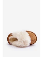 Kapcie Dziecięce Z Futerkiem Camel Birasta