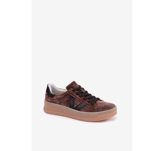 Dámské tenisky Vinceza 79597 na platformě hnědé