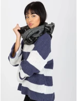 Tunelový šál AT KM 1402.20 čiernobiela