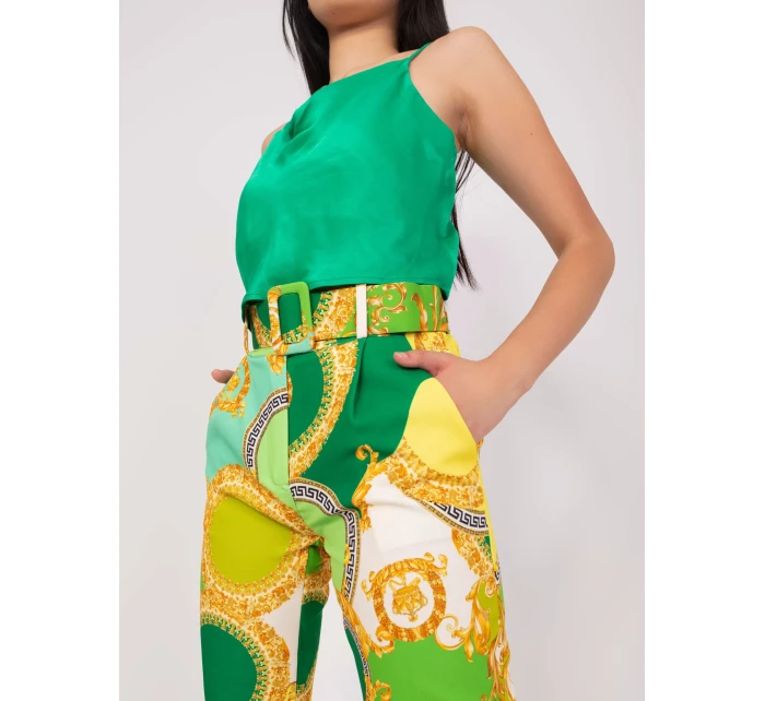 Spodnie DHJ SP model 18650909 zielony - FPrice Spodnie DHJ SP model 18650909 zielony - FPrice