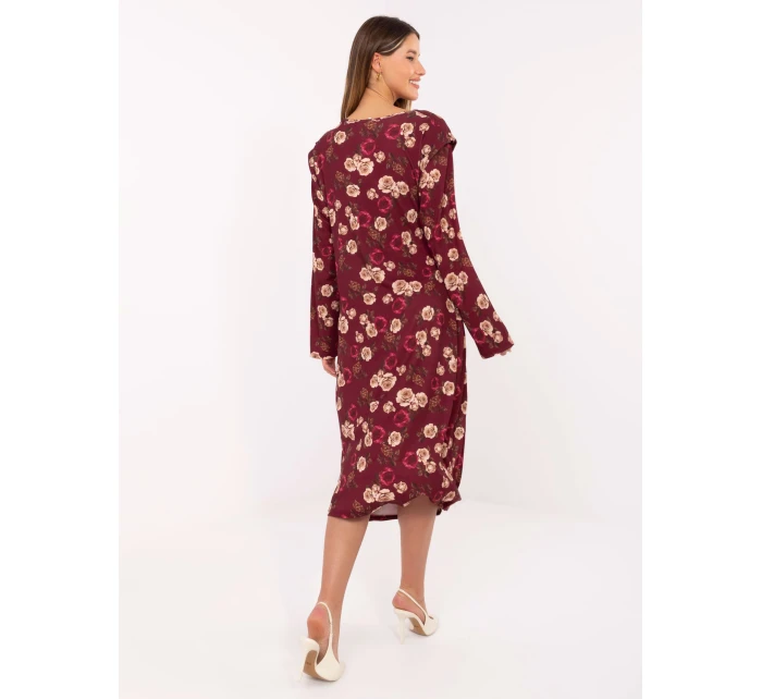 Šaty IT SK 20057 1.02 bordová Šaty IT SK 20057 1.02 bordová