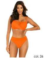 Dámske dvojdielne plavky Fashion 16 S1002N2-26c, oranžová - Self