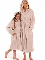 Dámsky župan Athena s kapucňou 3116 8251 Hazelnut - Vestis