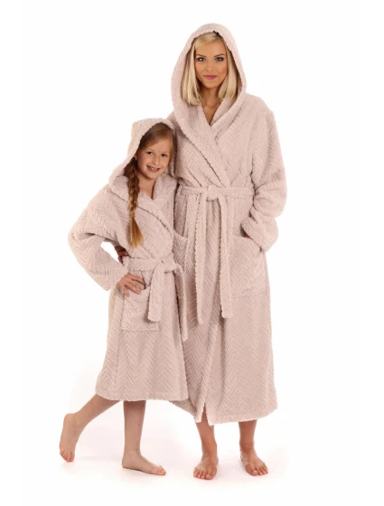 Dámsky župan Athena s kapucňou 3116 8251 Hazelnut - Vestis