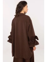 Dámská košile Tmavě hnědá  Italy Moda model 21908468 - FPrice