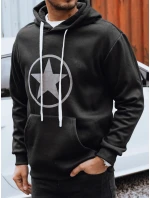 Pánska čierna mikina FashionStreet BX5932