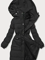 Dámska zimná páperová bunda čierna (CAN-865)