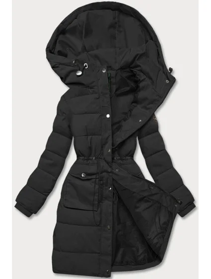 Dámska zimná páperová bunda čierna (CAN-865)