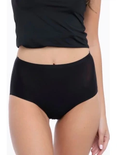 Dámske jednoduché maxi čierne nohavičky - JULIMEX