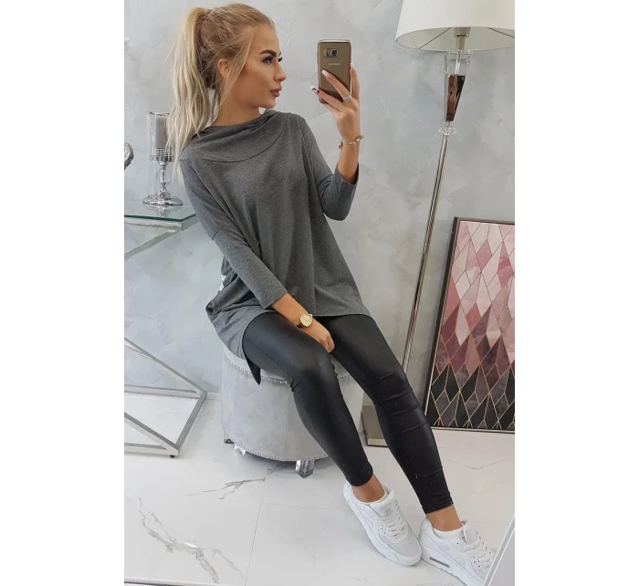 Mikina s potiskem kola graphite melange Mikina s potiskem kola graphite melange