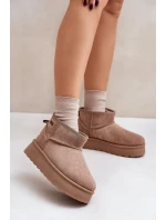 sněhule na platformě Big Star béžové model 21677565 - Big Star Shoes