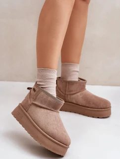 sněhule na platformě Big Star béžové model 21677565 - Big Star Shoes