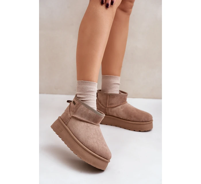 sněhule na platformě Big Star béžové model 21677565 - Big Star Shoes