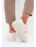 Sneakersy Damskie Na Platformie Big Star SS274346 Białe