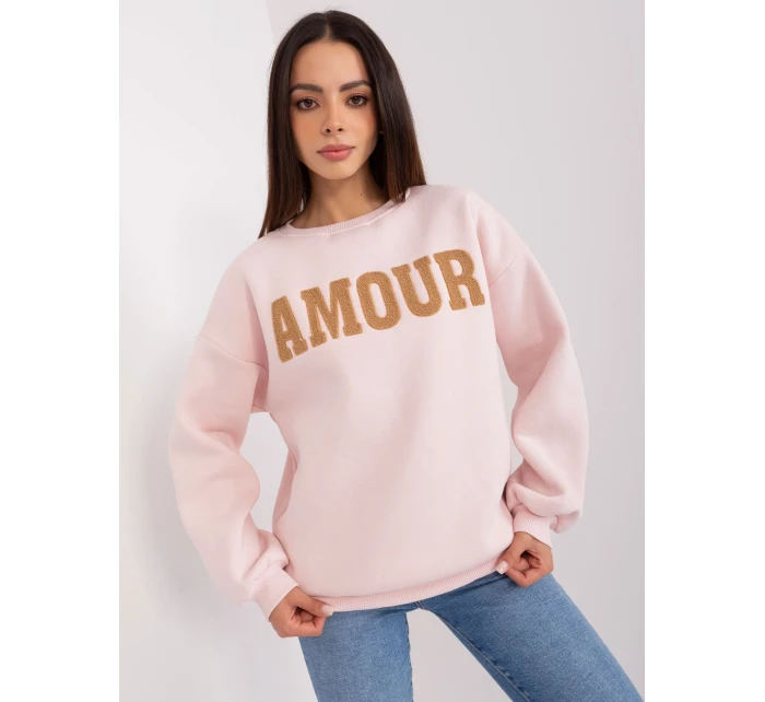 Bluza EM BL 617 model 18904815 jasny różowy - FPrice Bluza EM BL 617 model 18904815 jasny różowy - FPrice