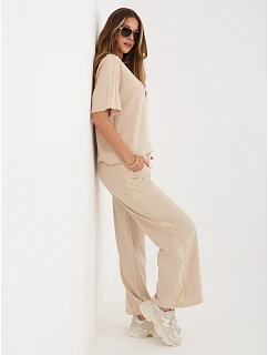 Spodnie IT SP model 22128336 beżowy - FPrice