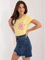 T shirt RV TS model 22293635 żółty - FPrice T shirt RV TS model 22293635 żółty - FPrice