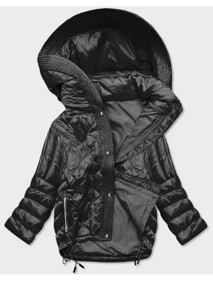 Voľná čierna dámska netopieria bunda (750ART) Voľná čierna dámska netopieria bunda (750ART)