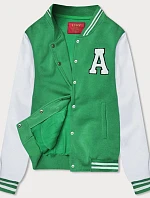 Dámska vysokoškolská mikina zelená (AMG-57)