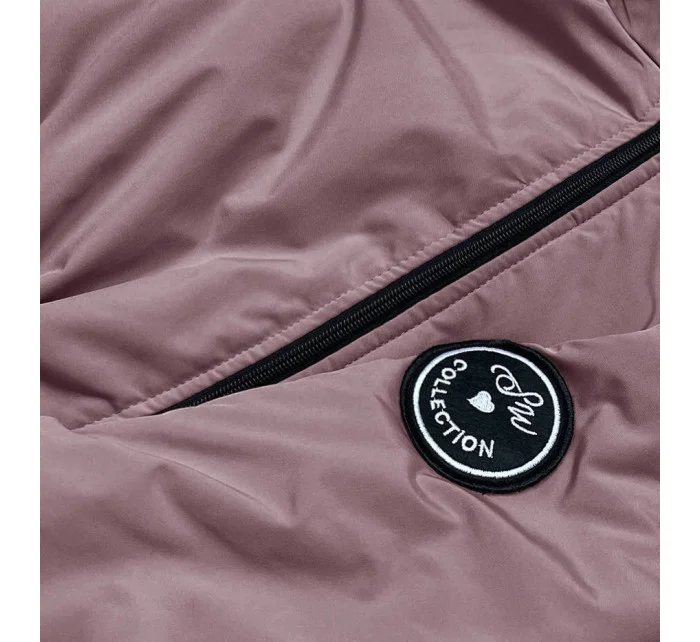 Růžová dámská oversize bunda parka model 19410175 - S'WEST