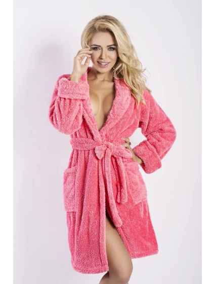 Dámský župan Eliza short coral - DKAREN Dámský župan Eliza short coral - DKAREN