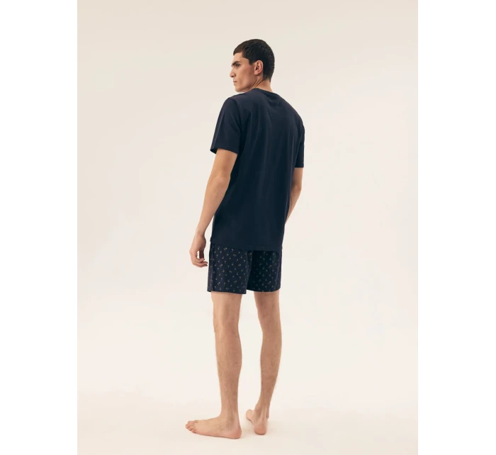 Pánske pyžamo 42601 Shore tmavomodré - HENDERSON Pánske pyžamo 42601 Shore tmavomodré - HENDERSON