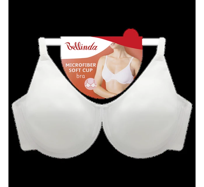 Dámska nevyztužená podprsenka MICROFIBER SOFT CUP BRA - BELLINDA - biela