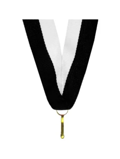 Stuha 22 mm - biela a čierna