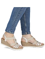 Dámské sandály pohodlné béžové model 22063265 - Rieker