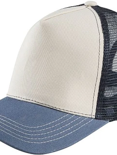 SOL'S Blink 5-panelová truckerová čiapka 25.4451 off white/denim/french navy
