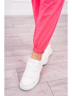 Bavlnená 3dielna sada ružová neónová