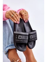 Damskie Lekkie Klapki Big Star LL274732 Czarne