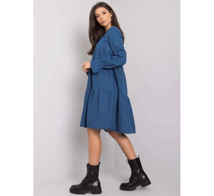 Šaty RO SK model 16205206 tmavě modrá - FPrice Šaty RO SK model 16205206 tmavě modrá - FPrice