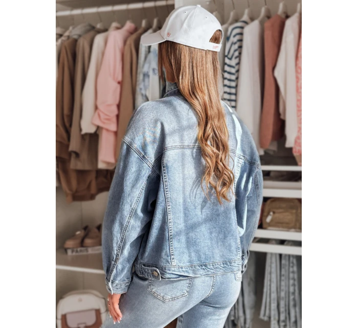 Dámská přechodná bunda oversize modrá Dstreet model 21985535 - FashionStreet Dámská přechodná bunda oversize modrá Dstreet model 21985535 - FashionStreet