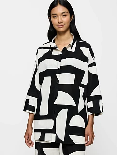 Summer Wear Boyfriend Shirt - BLACK - TRIUMPH BLACK - TRIUMPH