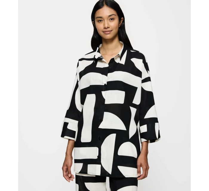 Letné oblečenie Boyfriend Shirt - ČIERNA - TRIUMPH ČIERNA - TRIUMPH