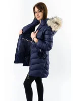 ZIMOWA KURTKA DAMSKA Z  GRANATOWA model 21241952 - SPEED.A