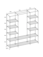 TEXTILNÁ ZÁHRADA 175x133x43cm TEMNE ŠEDÁ 28873 TEXTILNÁ ZÁHRADA 175x133x43cm TEMNE ŠEDÁ 28873