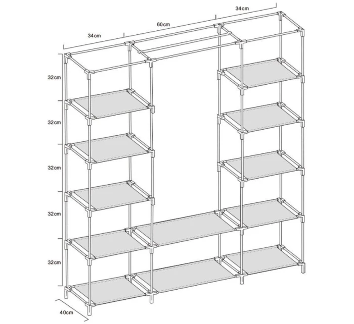 TEXTILNÁ ZÁHRADA 175x133x43cm TEMNE ŠEDÁ 28873 TEXTILNÁ ZÁHRADA 175x133x43cm TEMNE ŠEDÁ 28873