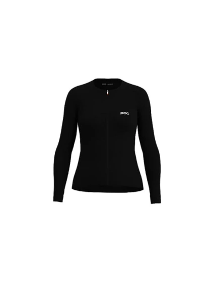 Cyklistické tričko POC W's Cadence L/S Jersey, čierne Cyklistické tričko POC W's Cadence L/S Jersey, čierne