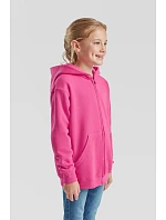 Fruit of the Loom Classic Kids Sweat Jacket Detská mikina s kapucňou 16.2045 heather grey