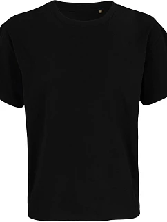 SOL'S Legacy Unisexové tričko oversize 25.3996 tmavočierne