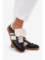 Niskie Sneakersy Damskie Z Wywiniętym Językiem Czarne Ardira Niskie Sneakersy Damskie Z Wywiniętym Językiem Czarne Ardira