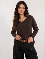 Jumper IT SW model 22404350 tmavě hnědý - FPrice Jumper IT SW model 22404350 tmavě hnědý - FPrice