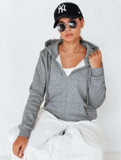 Dámska mikina na zips s kapucňou antracitová FashionStreet BY0232