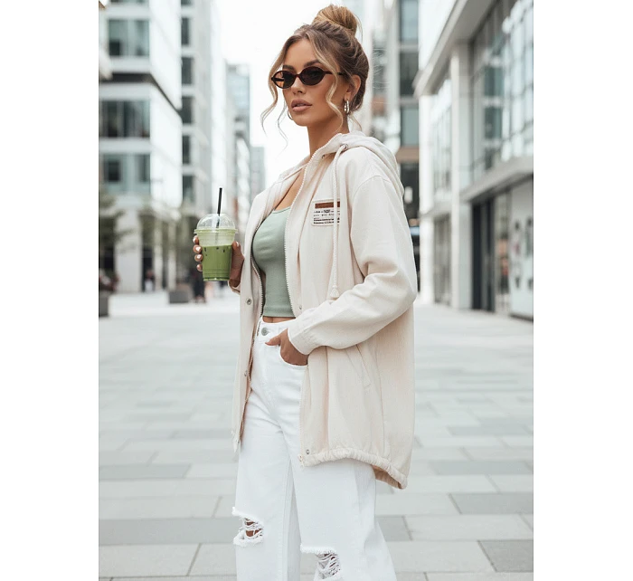 Dámska prechodná bunda ARKAJ light beige FashionStreet TY4349 Dámska prechodná bunda ARKAJ light beige FashionStreet TY4349